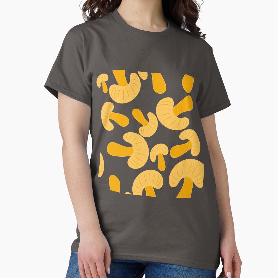 yellow poisonous mushroom pattern by nickardi