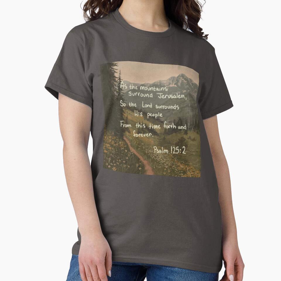 Psalm 125:2 Mountain Painting by chloecricket