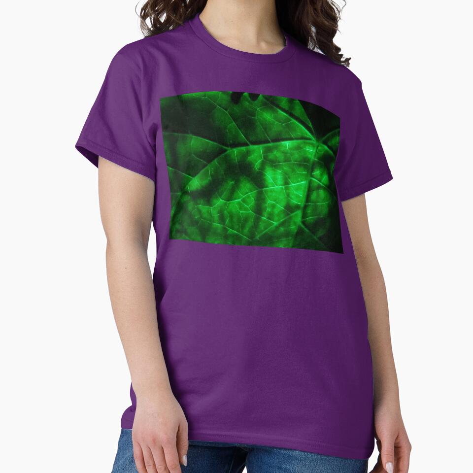 Illuminated Morning Glory Leaf by Eclectically-Kimberly