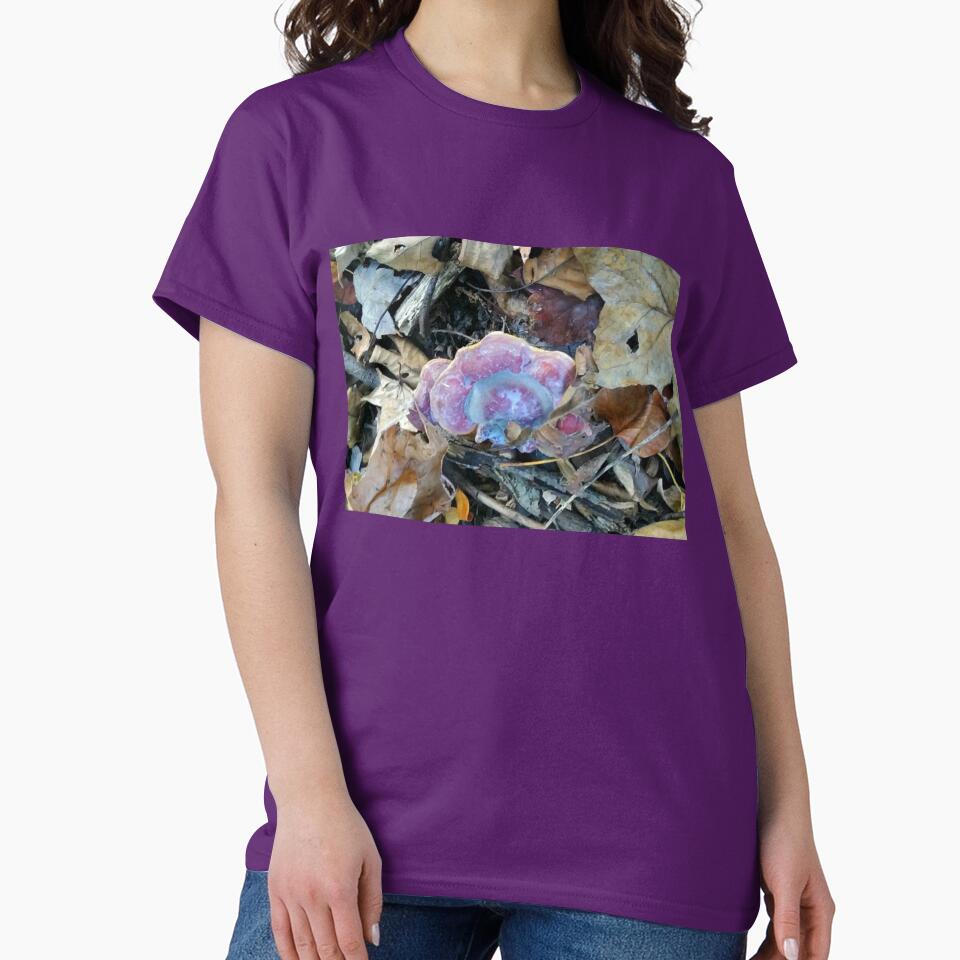 Unusual Pink and Lavendar Mushroom by Jane Neill-Hancock