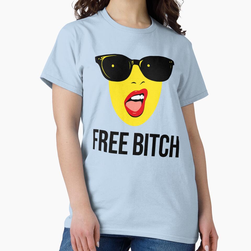 Free Bitch - Pop Art Expression Bold Sunglasses by Vicky021
