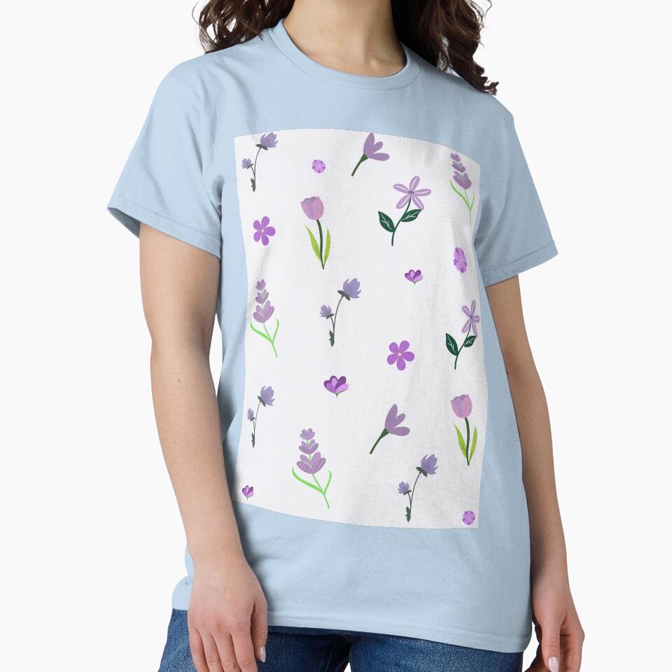 purple floral pattern by Anongdesign