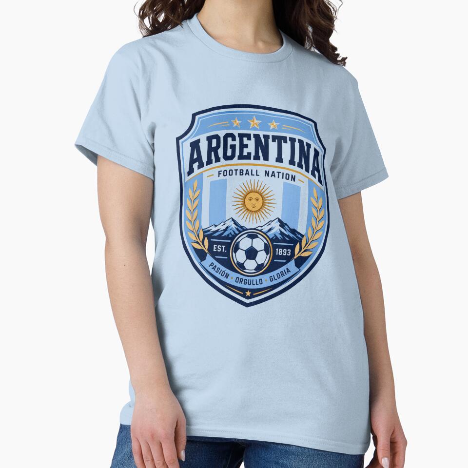 Argentina Football Nation Badge by PamLeeDesign