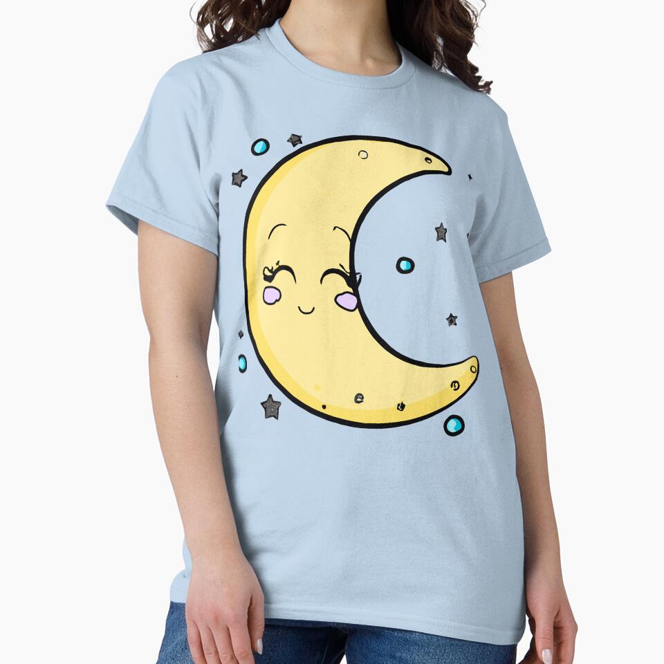 Cute Moon Face by Handstand365