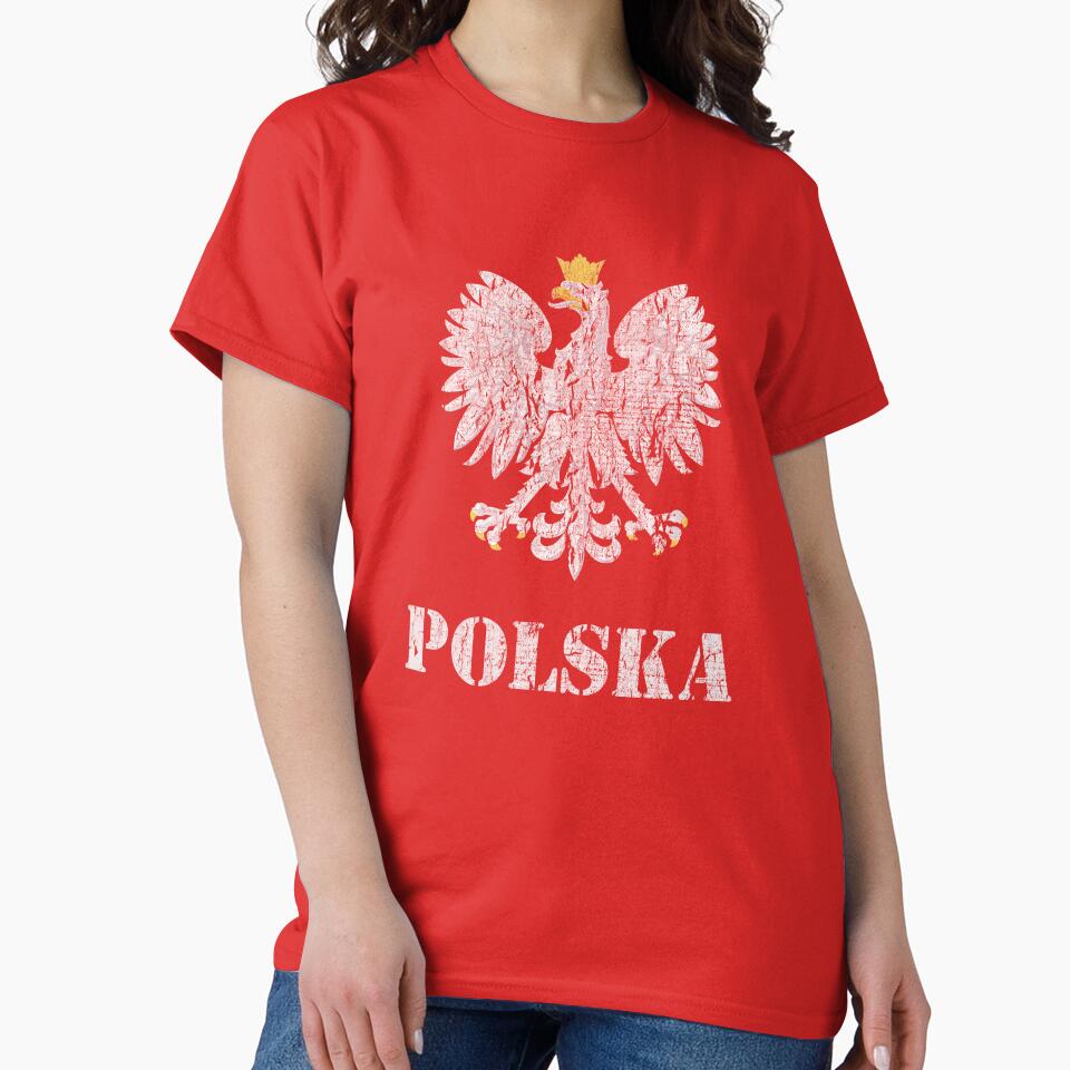 Vintage Poland Polish Flag - Polish Eagle by vladocar