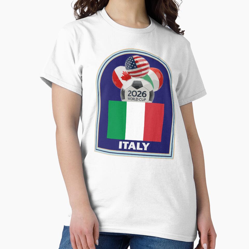 Italy 2026 Soccer T-shirt by benchpod47