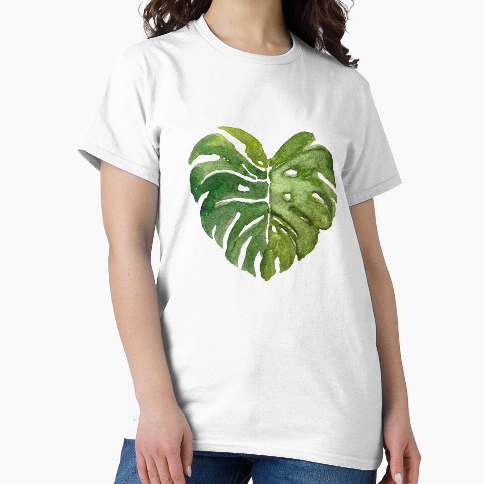 Big palm leaf A nice watercolor illustration by Yana Mustafina | Boho Soulful Designs