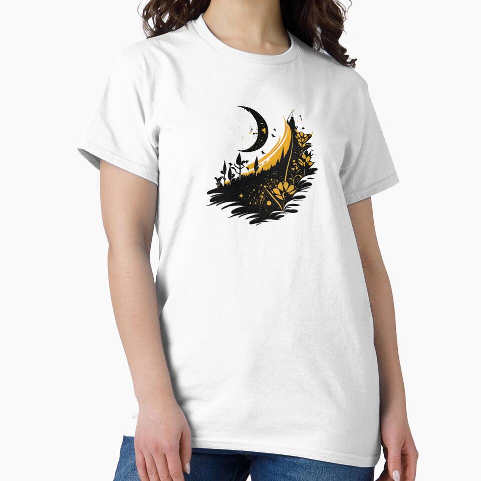 Gold and Black Landscape by ShadowAndSlate