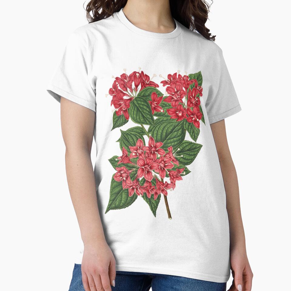 Pink Flowers Botanical Print by Veriepear