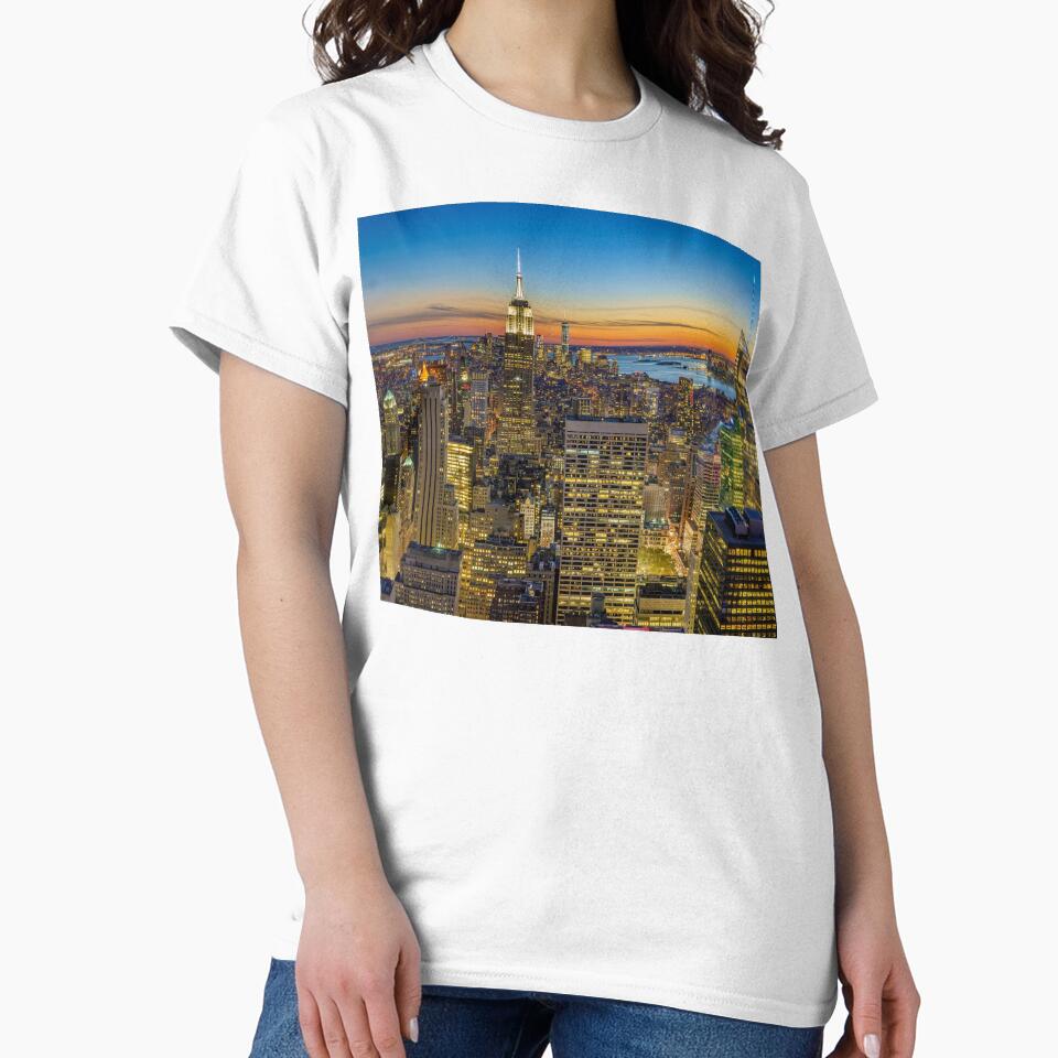 New York City Sunset Skyline by newburyboutique