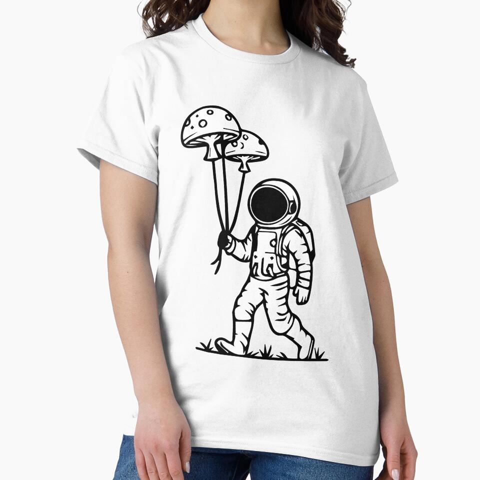 Mushroom Balloons with Astronaut by CapandGill
