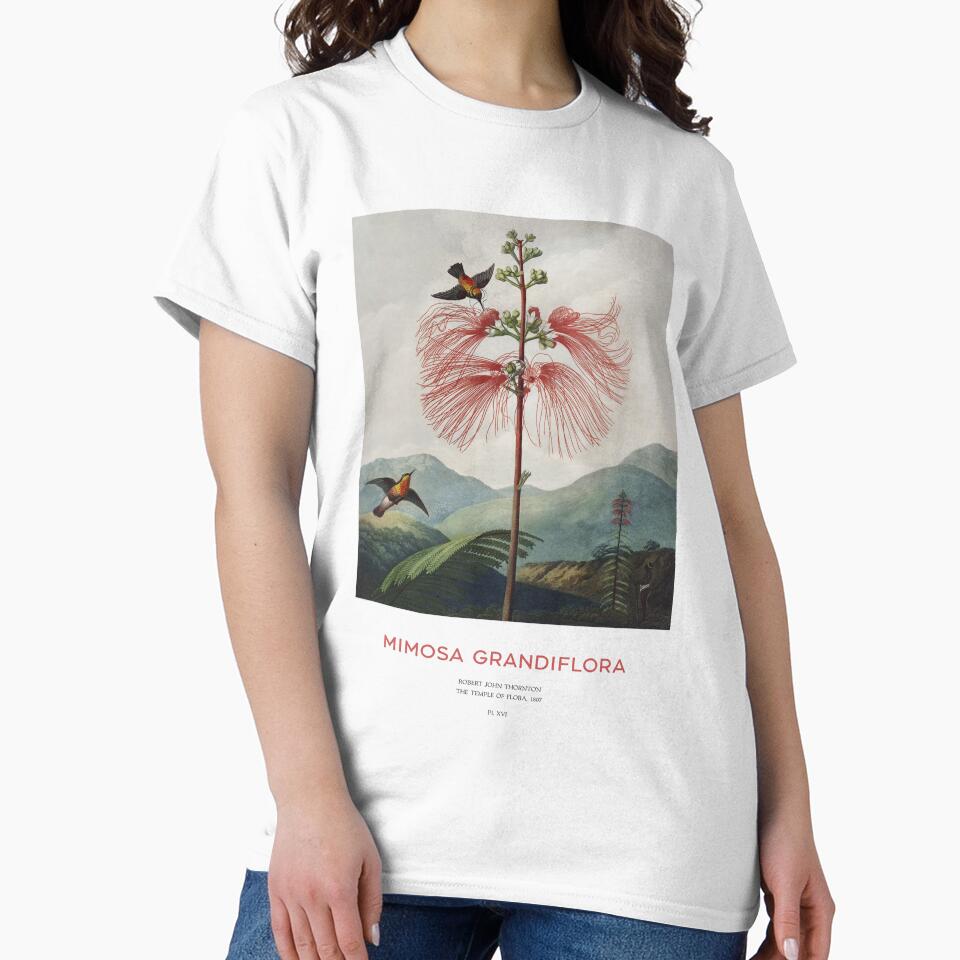 Tree Calliandra or Mimosa Grandiflora by Vintagrafica