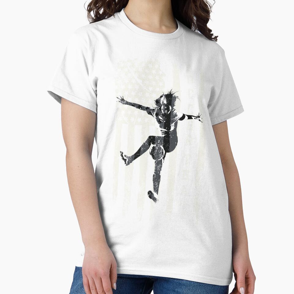 USA Soccer Flag - Freestyle Soccer Player by Numero14