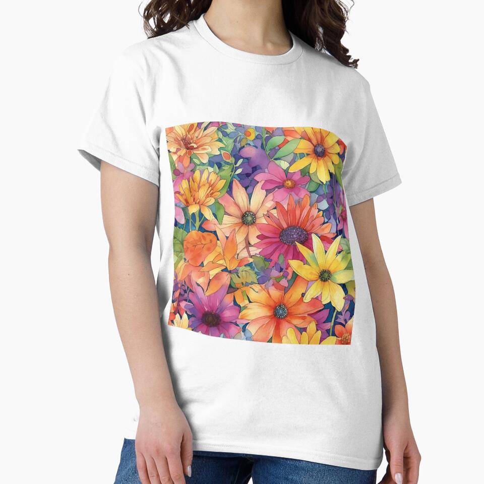 Springtime Floral Blooms 28 : Watercolor Floral Seamless Pattern for DIY Crafts and Home Decor by Shadi Rosenow