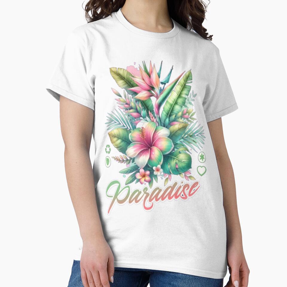 Paradise_in_Full_Bloom._Tropical_Flowers  minimalist_design, botanical, by Casa Barata