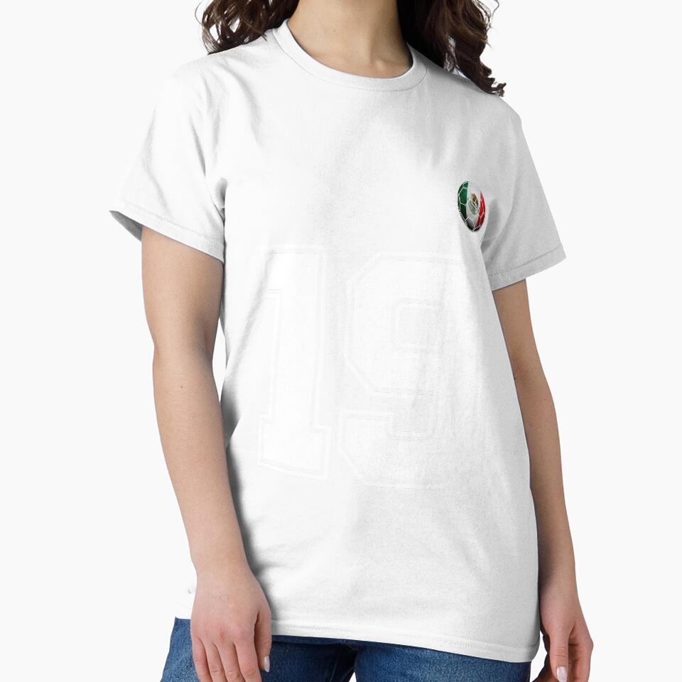 Number 19 Mexico Flag Football Fan by BernoNickel