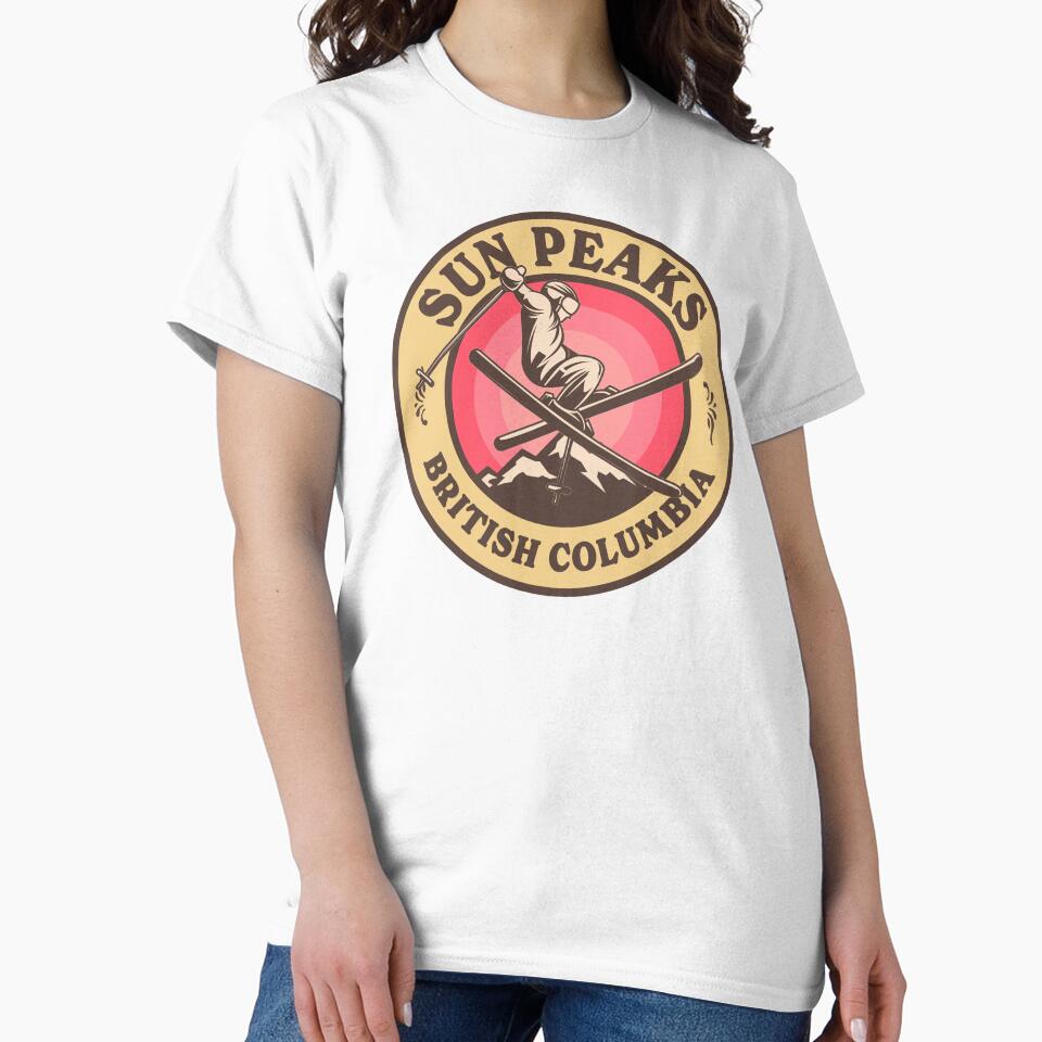 Sun Peaks BC Ski Retro Badge by modeoftravel