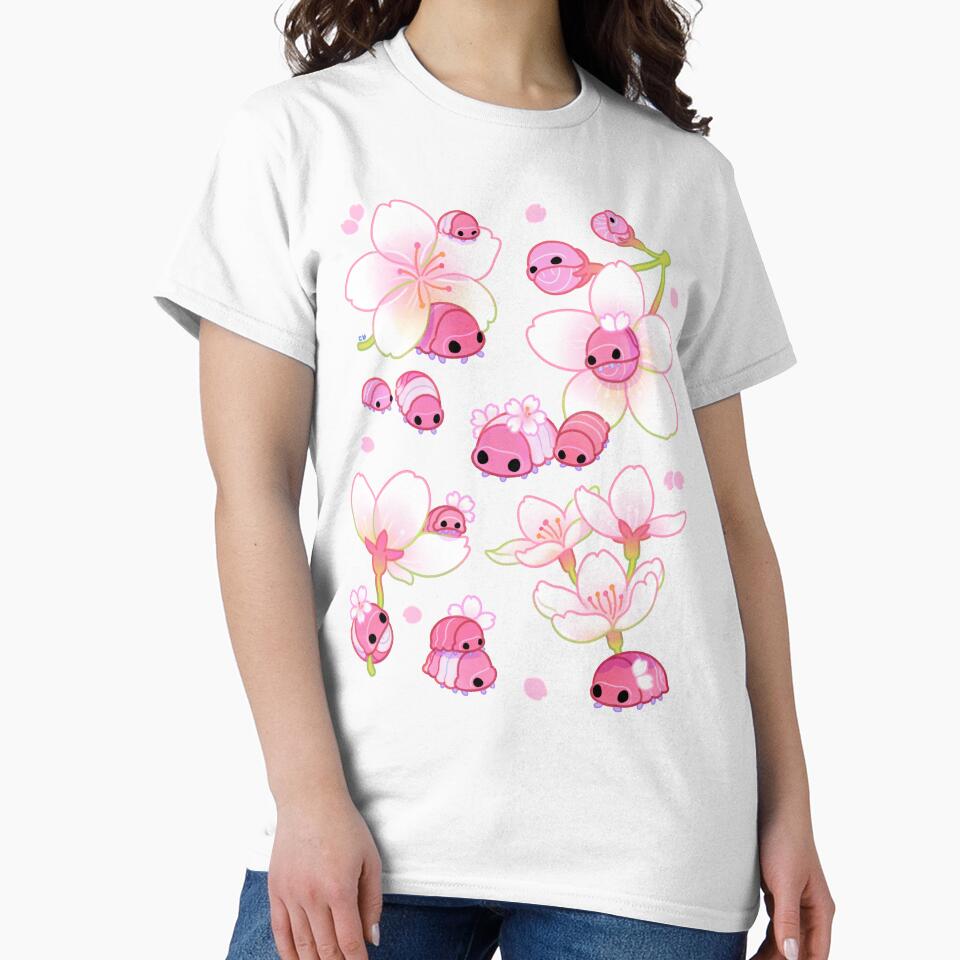 Cherry blossom isopod - pink by pikaole