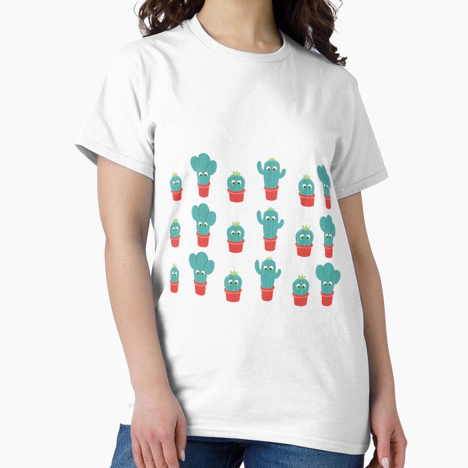 Baby cactus pattern emerald green by Nadia  Ronquillo