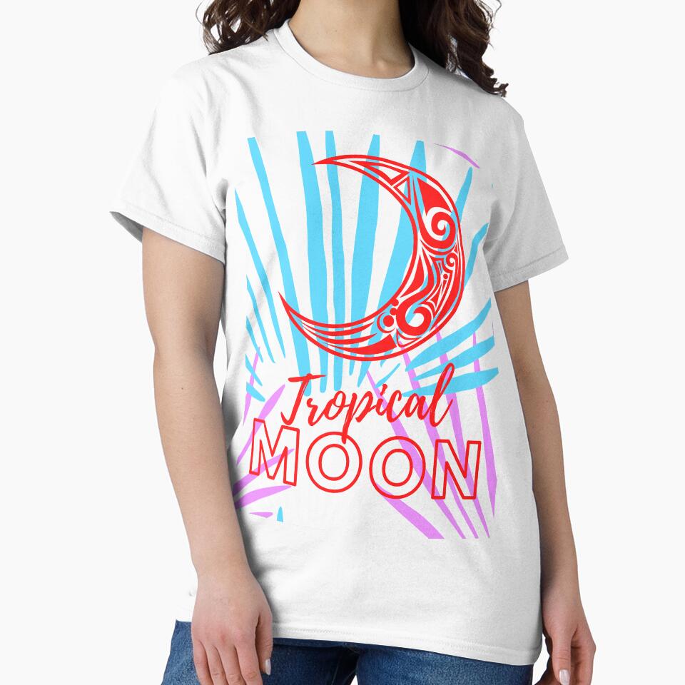 Tropical Moon Colorful Red by kyds