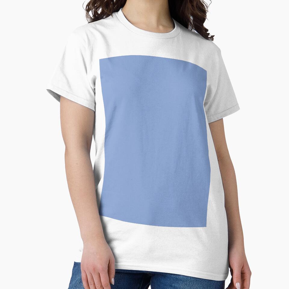 Pure Wisteria Blue – Minimalist Solid Color by EmeraldeaArt