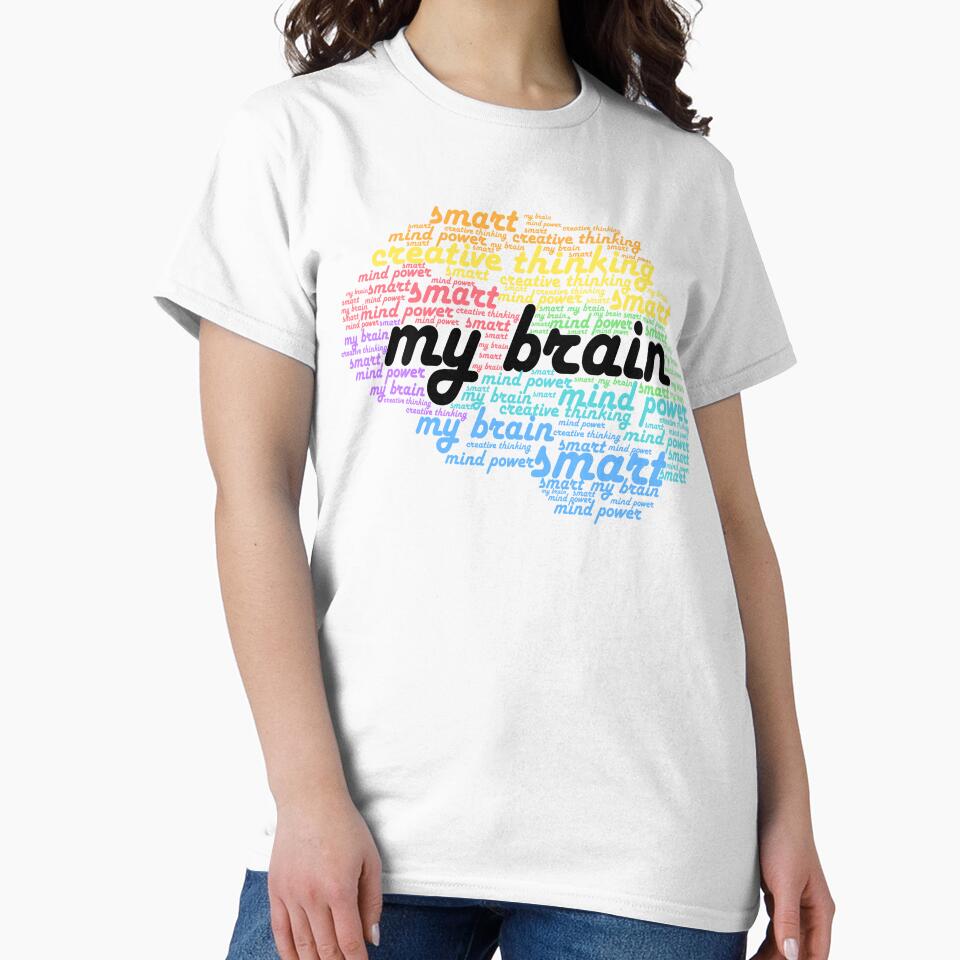 Creative Thinking Brain – Mind Power Typography Design by MYTHIC element