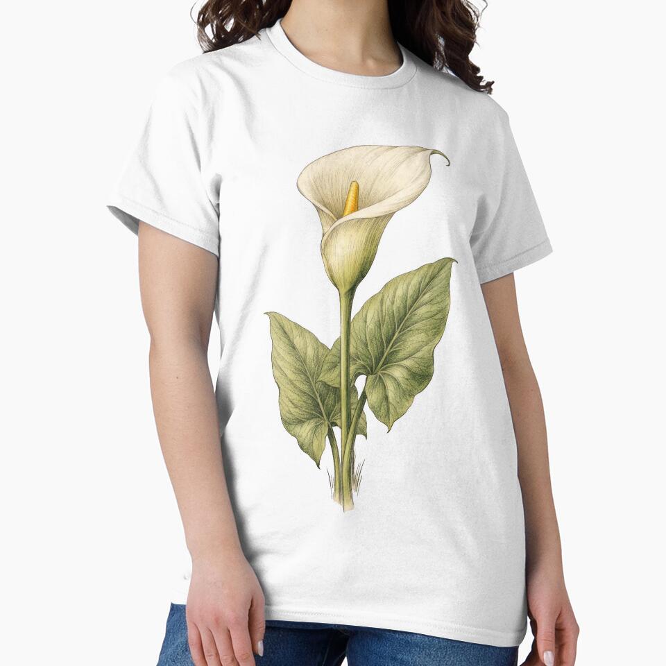 Vintage Calla Lily Botanical Illustration | Antique Botanical Flower Print by Darlin8888