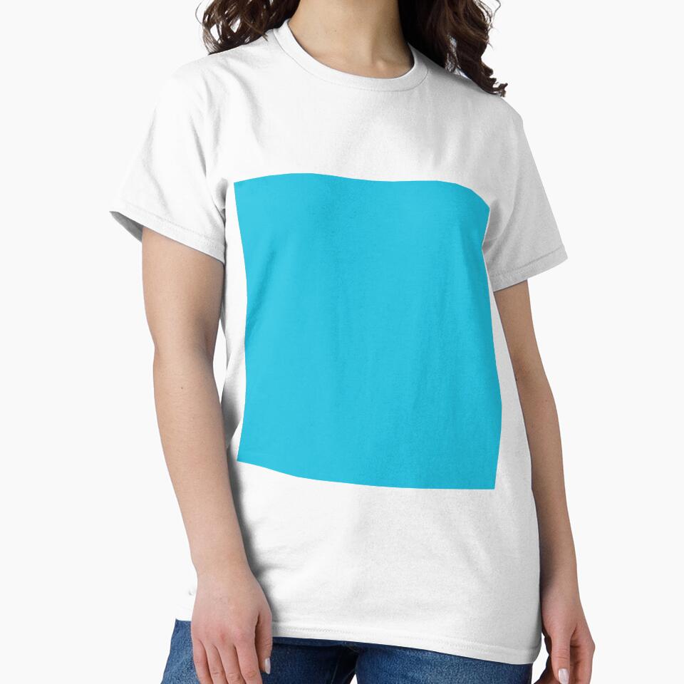 Plain Solid Color Cyan Blue 1 by mimihuang creations