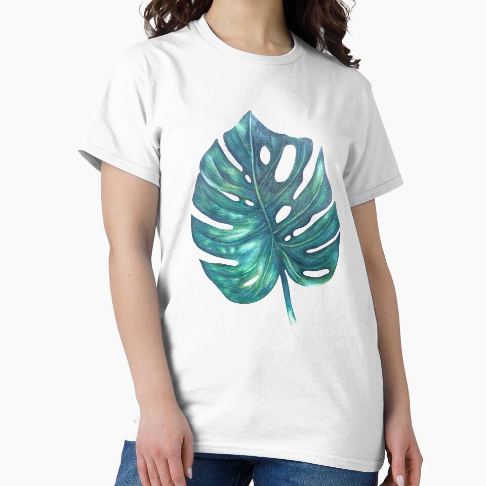 Philodendron Leaf Drawing by World In Color