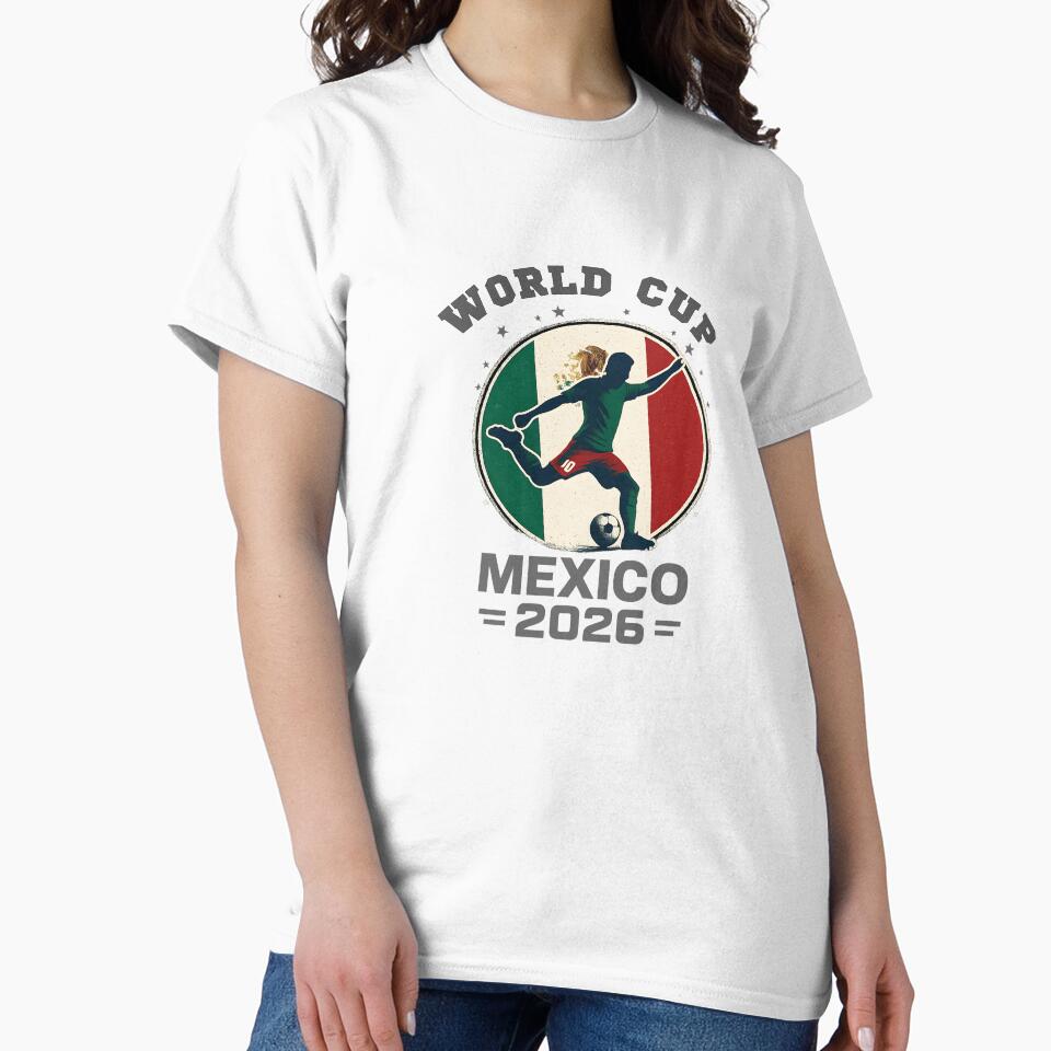 Mexico World Cup 2026 Soccer Fan Shirt, Mexico Football Jersey Style, Custom Name Number Mexico Supporter Design by Raygunes