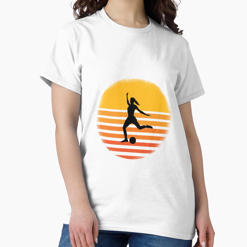 Vintage soccer woman women soccer by Imutobi