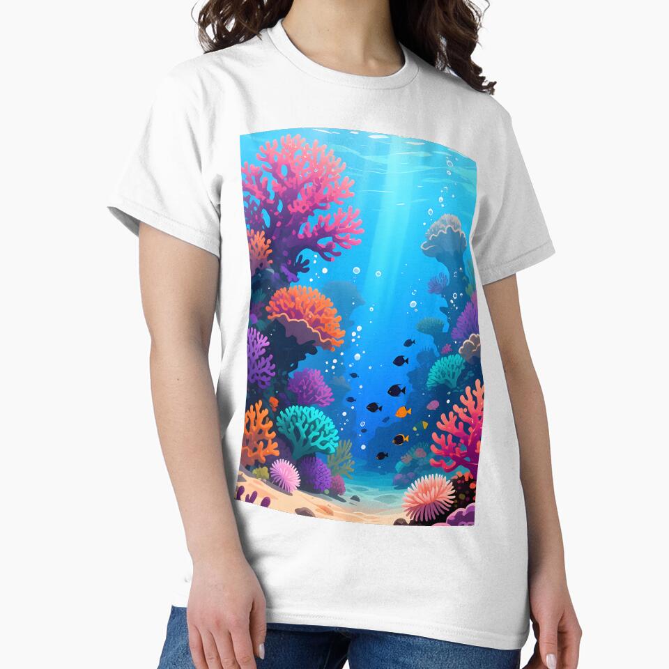 Coral Plain – Underwater Garden by David c.p JACQUEMET