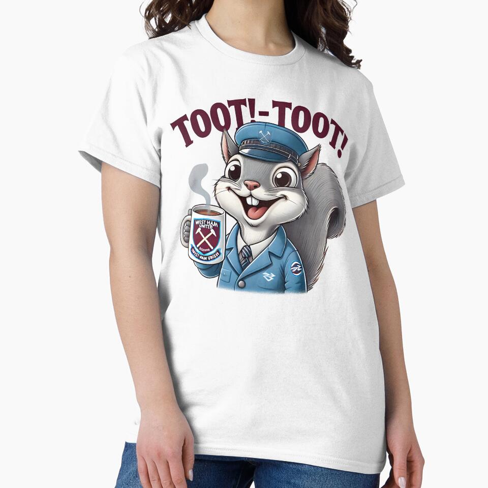 Cute Football Loving Squirrel "Toot -Toot" Coffee Mug Cartoon. by The-T-In-Retro