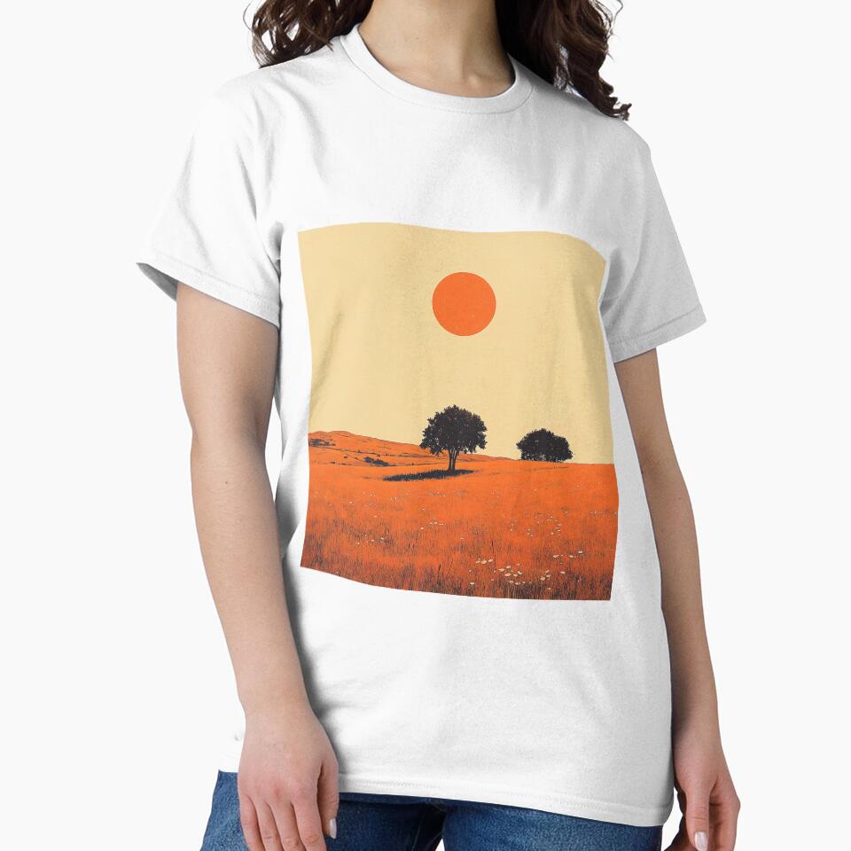Copy of  Sunset in a grass field by Zen Lael