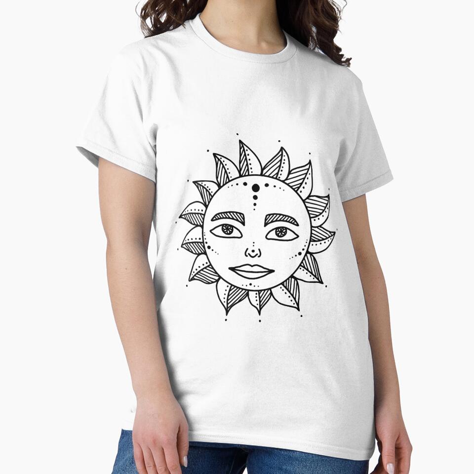 Sun with Face Design by Ellora  Roy