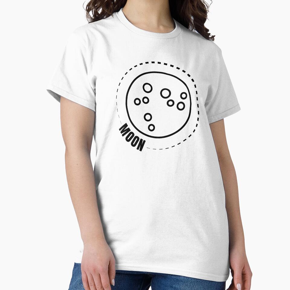 The Moon (BLACK DESIGN) by EleannaInSpace