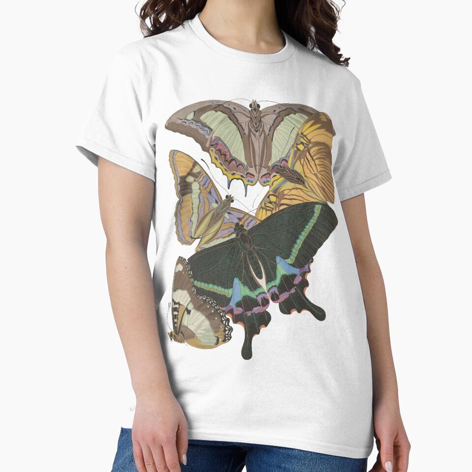 Vintage Botanical Butterfly Print by Veriepear