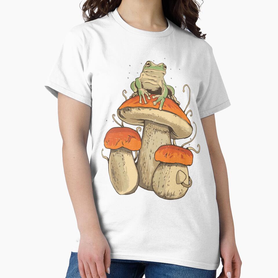 Cottagecore Mushroom Frog by GatheringPlace