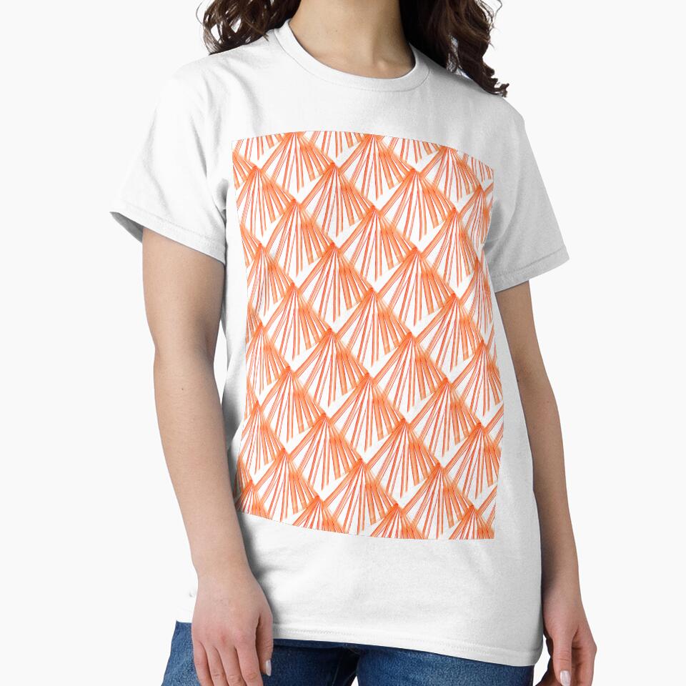 Tropical Beach Palm Vacation Orange On White by taiche