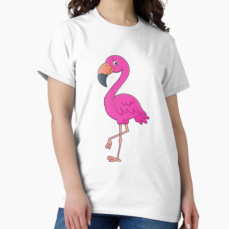 cute cartoon pink flamingo by Beeroclock