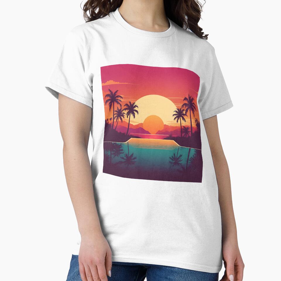 Retro Sunset Palm Trees 80s Vintage Aesthetic - 12 by RELAX STATION