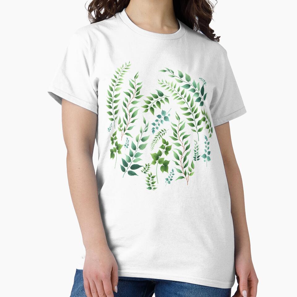 Greenery Botanical Print Green by SilverPegasus