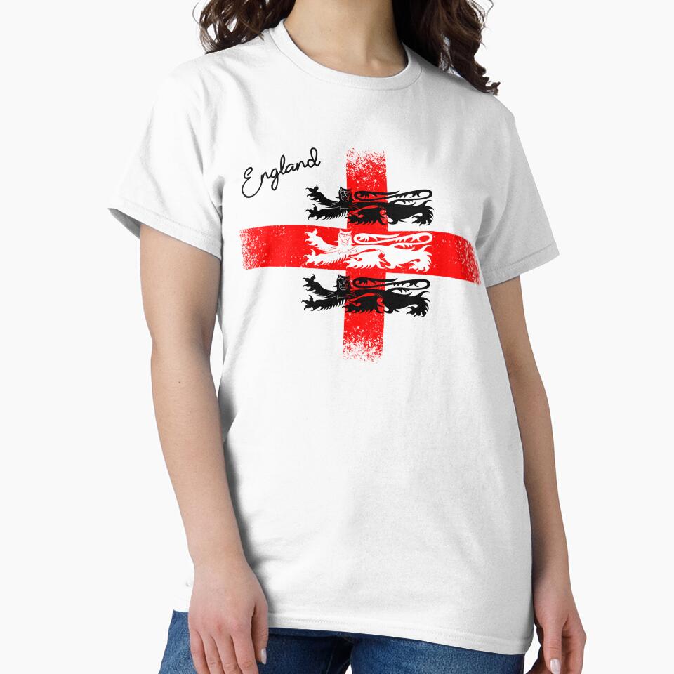 Distressed England Flag with three Lions by scrolla