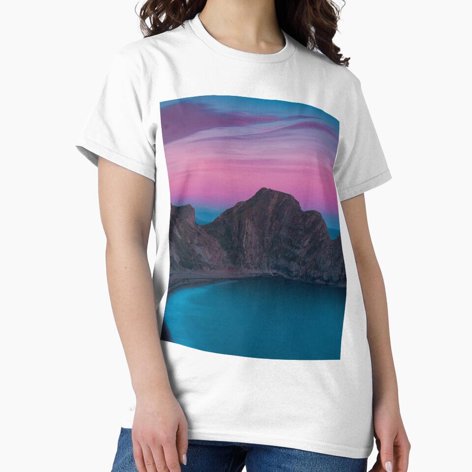 Pink Cotton Candy Ocean Sunset by newburyboutique