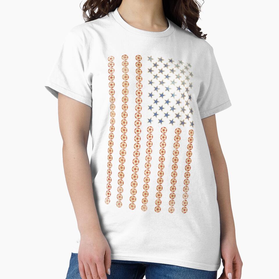 American Flag Soccer Balls - U.S.A. Soccer by Numero14