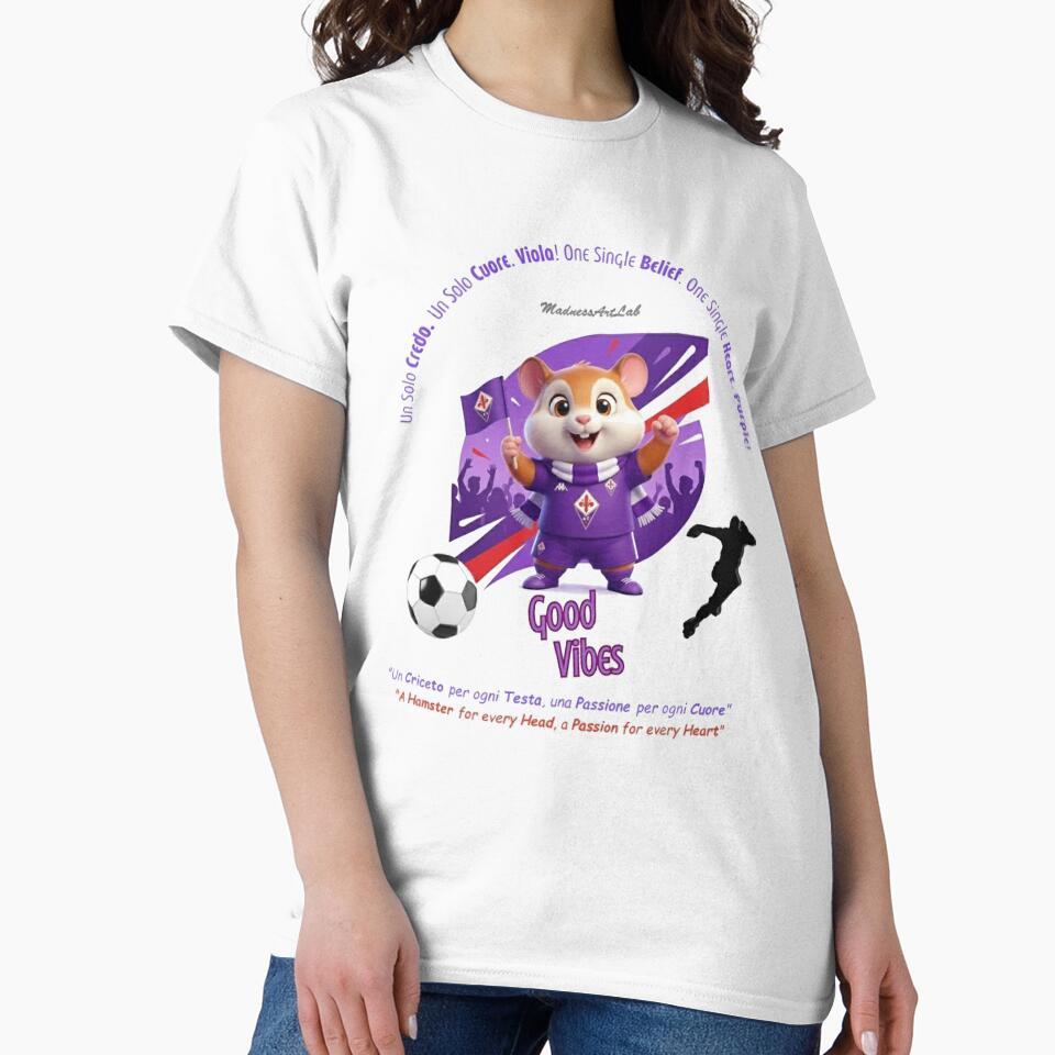 Cute Hamster Soccer Fan in Purple Jersey by MadnessArtLab