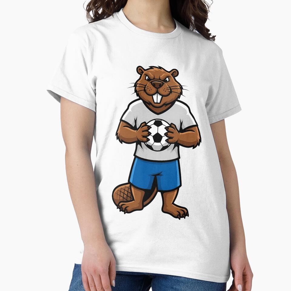 Beaver Soccer Player Mascot Sports by k3rstman1