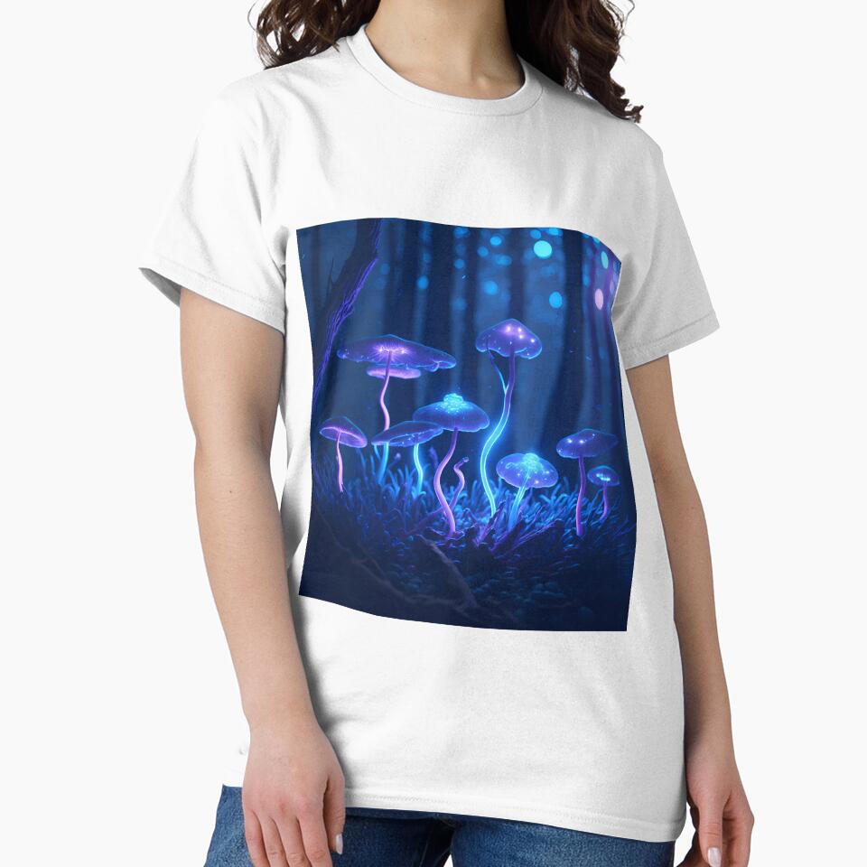 Magic Mushroom Forest Silent Night  - Mushrooms by internlvisions