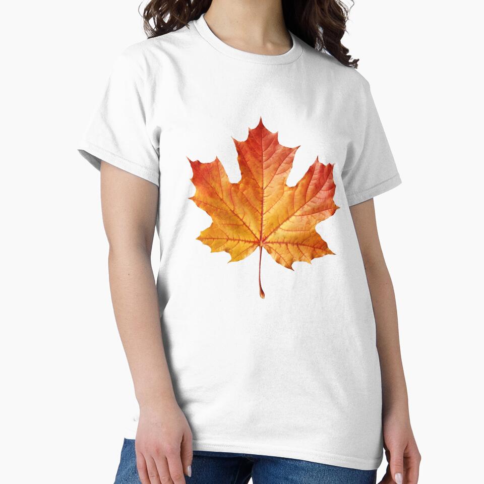 Autumn Maple Leaf – Realistic Fall Foliage Illustration by StudioDina