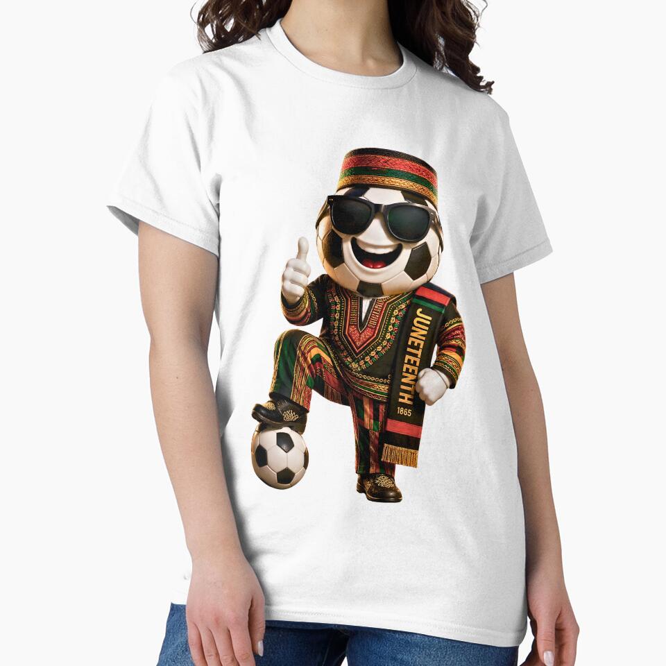 Juneteenth Soccer Mascot Cultural Football Cartoon Graphic by ArtSpark Studio